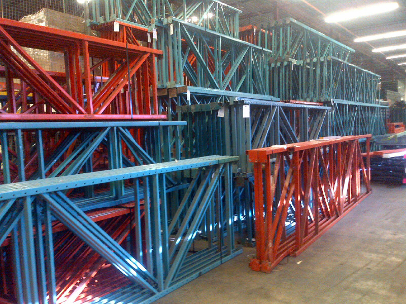 lots of used pallet rack