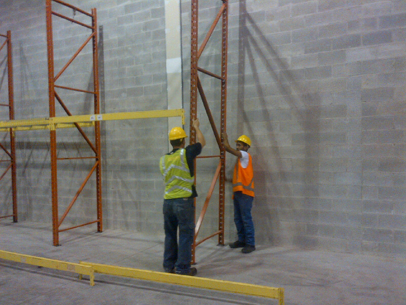 pallet rack installation